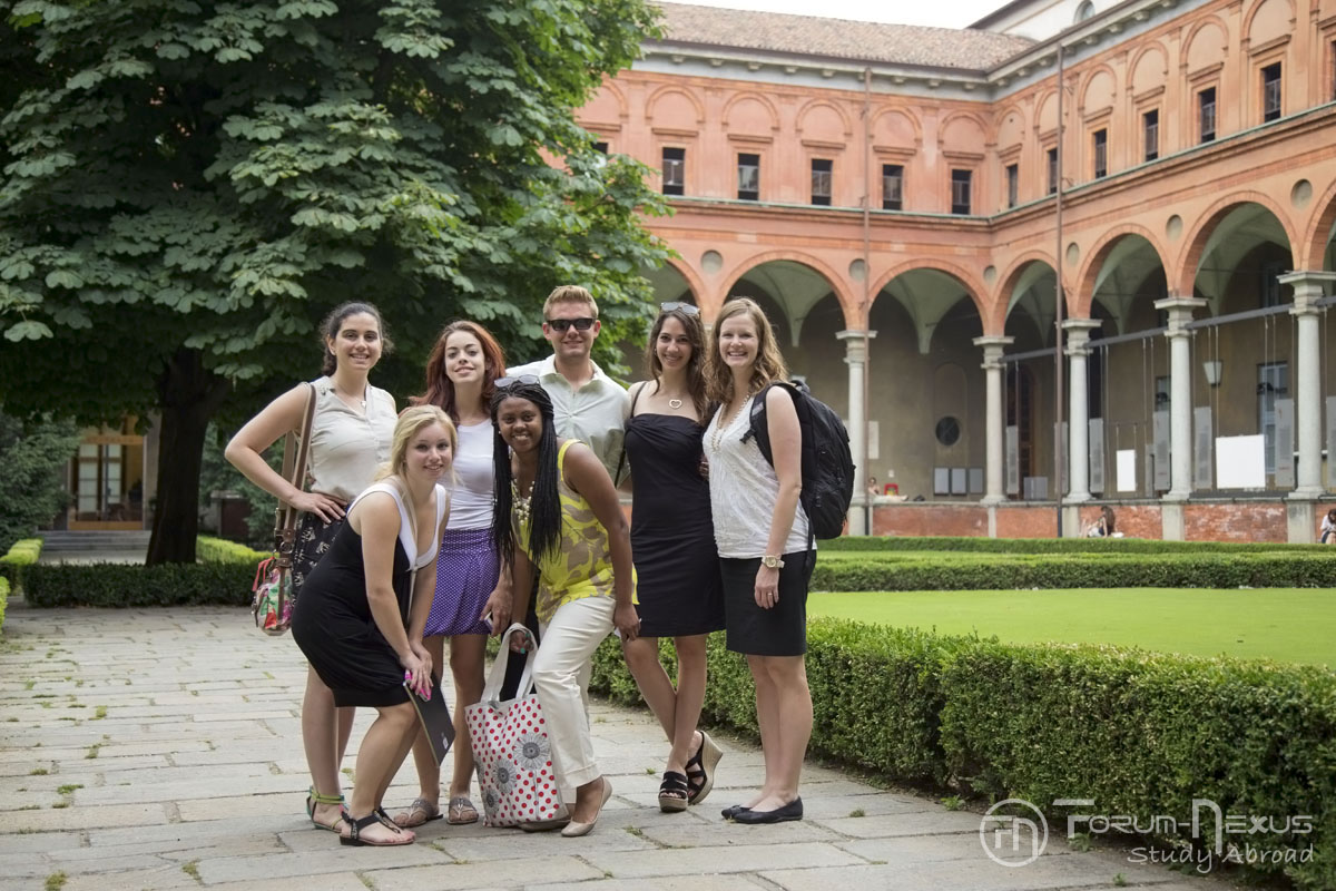 Students at Sacro Coeur Univ Milan